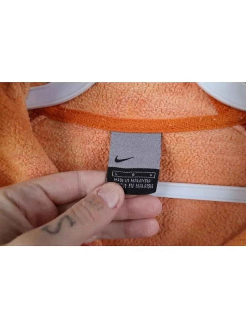 Vintage Y2K Nike Mens Large Acid Wash Travis Scott Mini Swoosh Hoodie Sweatshirt